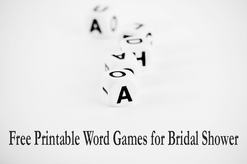 8 Free Printable Word Games for Bridal Shower
