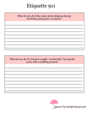 free printable etiquette 911 question cards