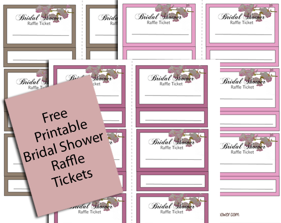 Free Printable Bridal Shower Raffle Tickets 