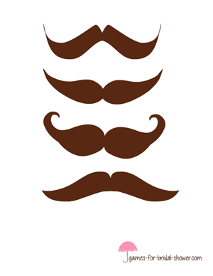 pin the moustache on the groom brown color