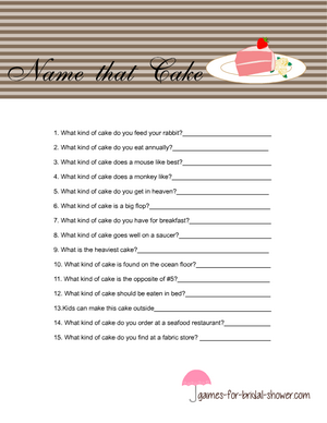 name that cake game printable in taupe